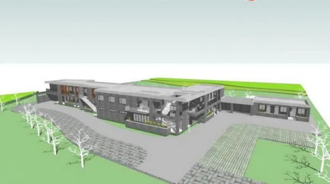 Sketchup文化模型|多层活动中心，文化建筑，现代风格