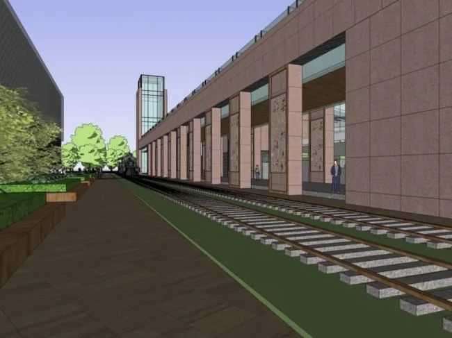 Sketchup文化模型|多层档案馆，文化建筑，现代风格