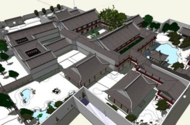 Sketchup古建筑模型|多层扬州何园，南方中式园林，古建，中式风格-BIM建筑网
