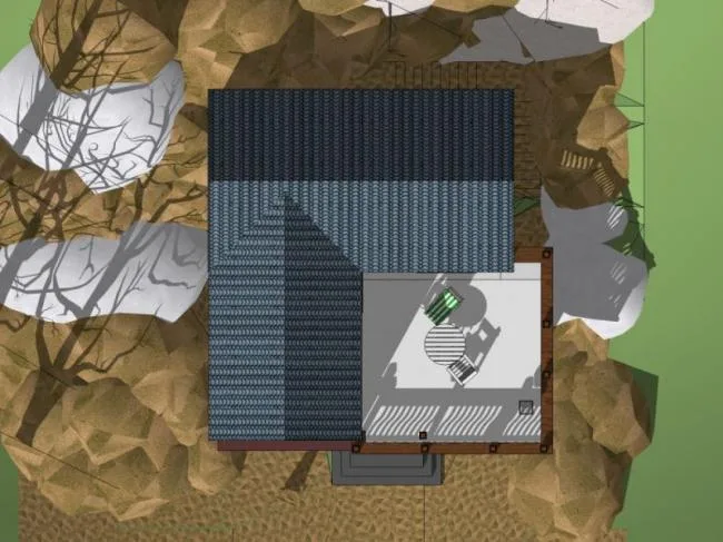 Sketchup住宅模型|藏式民居，2层