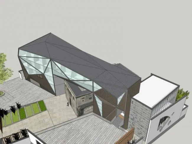 Sketchup商业模型|多层酒吧，现代风格