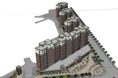 Sketchup住宅模型|高层住宅小区，底层商业，现代风格-BIM建筑网