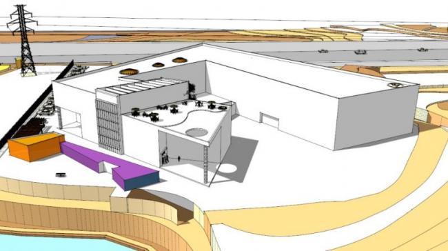 Sketchup文化模型|多层活动中心，文化建筑，现代风格