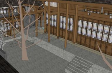 Sketchup住宅模型|中式落院，低层-BIM建筑网
