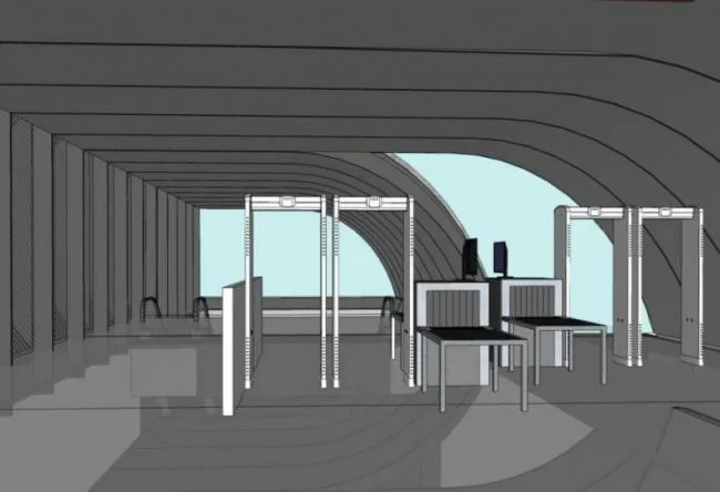 Sketchup车站路桥|地铁站出入口，现代风格
