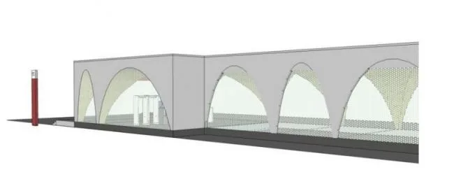 Sketchup车站路桥|地铁站出入口，现代风格