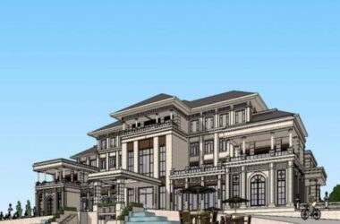 Sketchup商业模型|多层会所，欧式风格-BIM建筑网