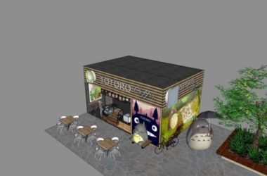 Sketchup商业模型|低层商店，现代风格-BIM建筑网