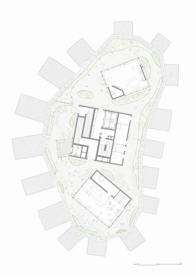 BIM建筑|枝叶四散，挺立耸立的白色树塔公寓 / 藤本壮介等