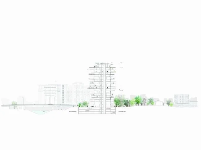 BIM建筑|枝叶四散，挺立耸立的白色树塔公寓 / 藤本壮介等