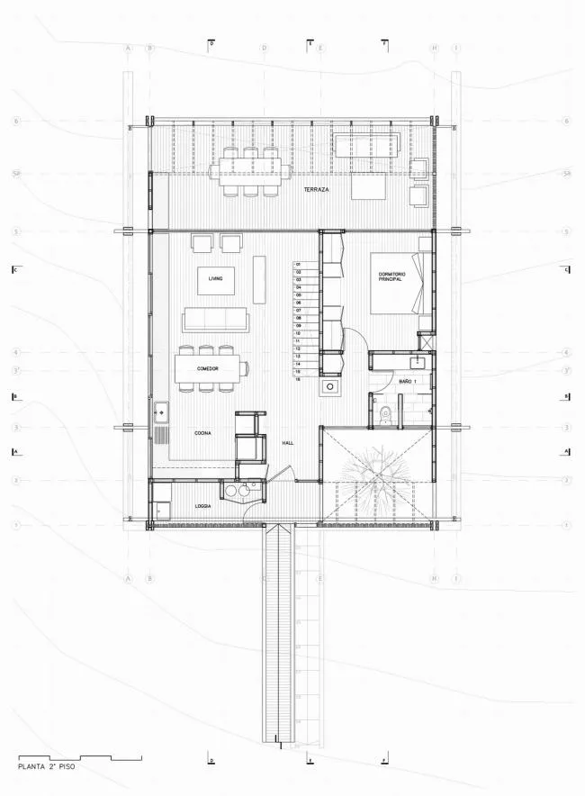 BIM建筑|“脚手架”支持的不雅景室第：Tacna小屋