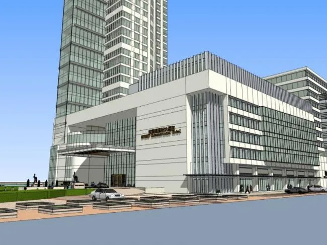Sketchup酒店模型|超高层酒店，现代风格