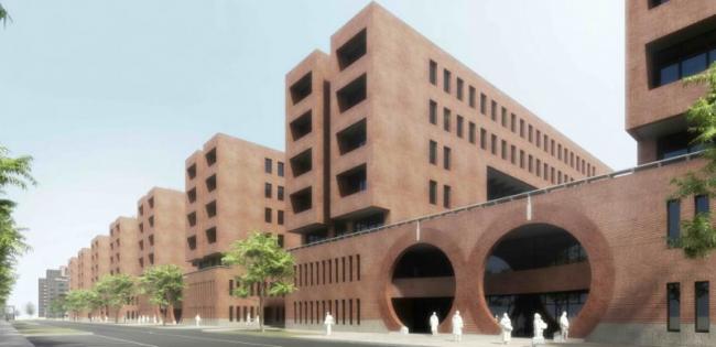 Sketchup学校模型|多层美院美术学院，校园教育建筑，现代风格