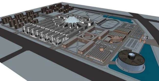 Sketchup学校模型|多层美院美术学院，校园教育建筑，现代风格