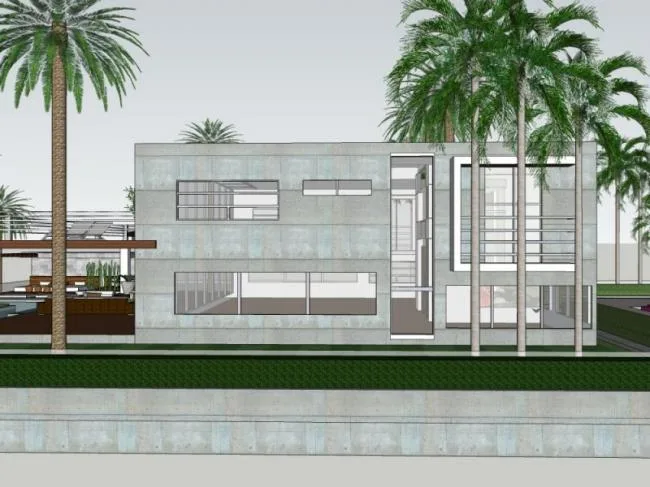 Sketchup酒店模型|低层酒店，现代风格