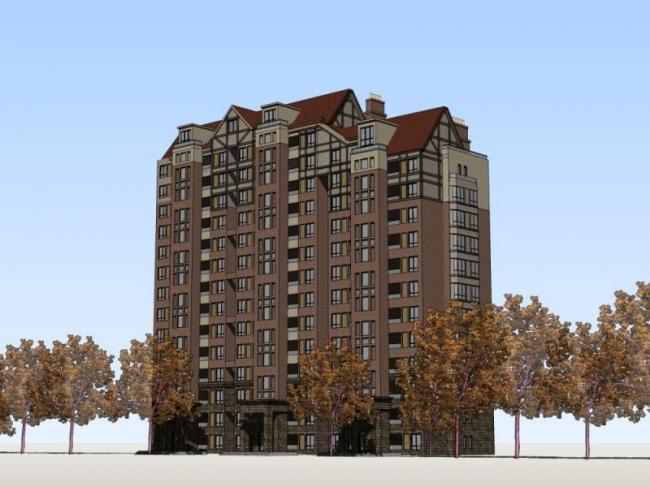 Sketchup住宅模型|高层住宅，古典风格