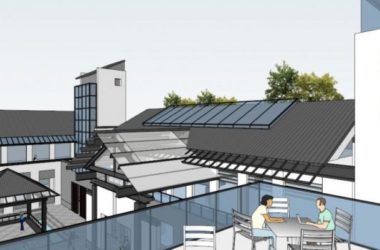 Sketchup商业模型|多层徽派会所，现代中式-BIM建筑网