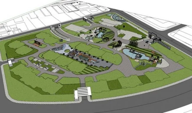 Sketchup景观模型|住宅景观，小区景观，中式风格