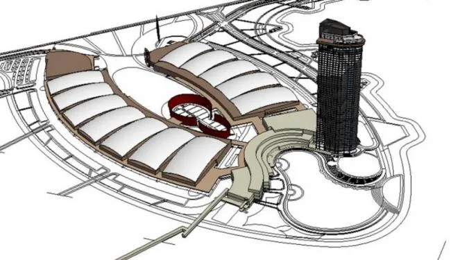 Sketchup文化模型|多高层会展中心，文化建筑，现代风格