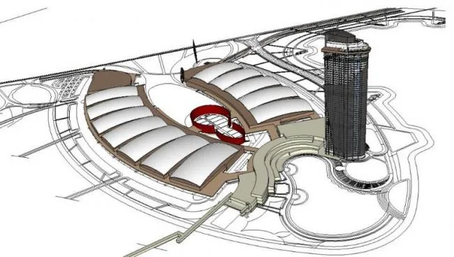 Sketchup文化模型|多高层会展中心，文化建筑，现代风格
