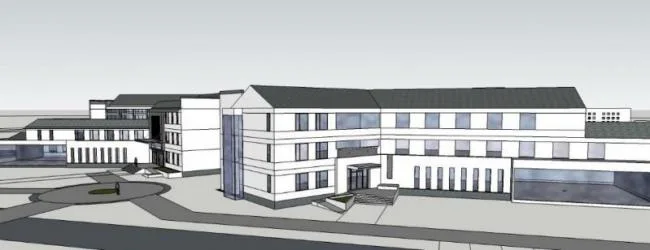 Sketchup学校模型|多层学校教学楼，校园教育建筑，现代中式风格