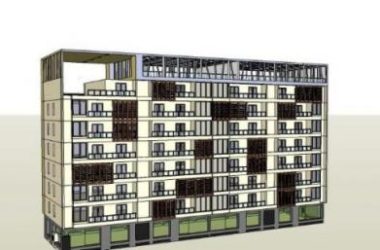 Sketchup学校模型|多层学校教学楼，校园教育建筑，现代风格-BIM建筑网