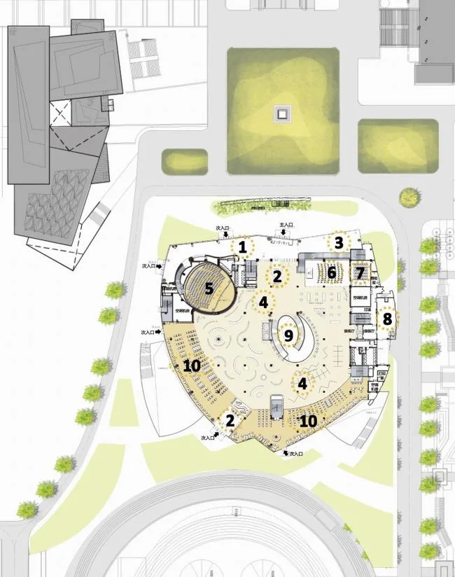 BIM建筑|宛若晶莹剔透的灯笼花瓣包裹花蕊：重庆房地产职业学院藏书楼 / 湃昂国际建筑设计参谋
