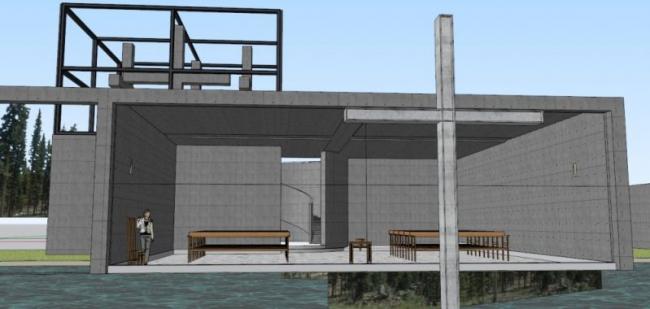 Sketchup文化模型|水之教堂，多层教堂，文化建筑，安藤忠雄，现代风格