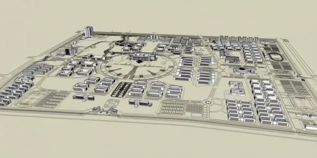 Sketchup住宅模型|多层小区规划，现代风格