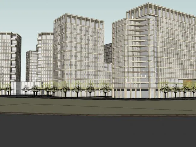 Sketchup住宅模型|高层公寓，居住建筑，现代风格