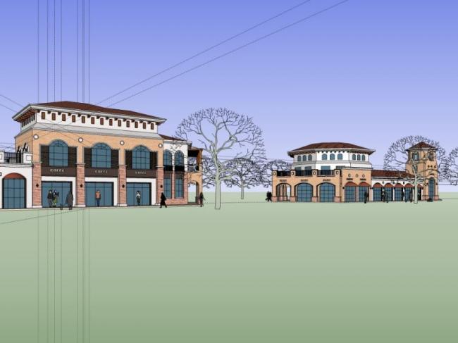 Sketchup商业模型|多层会所，古典风格