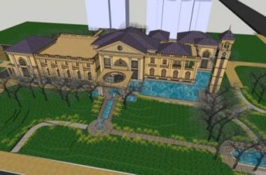 Sketchup商业模型|多层会所，古典风格-BIM建筑网