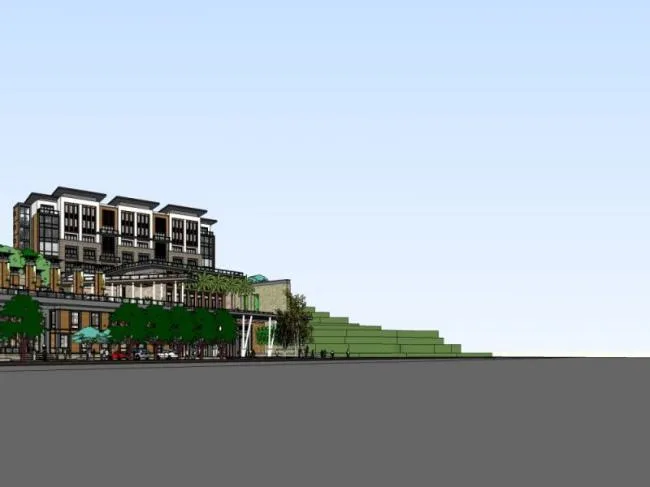 Sketchup酒店模型|山地酒店，古典风格