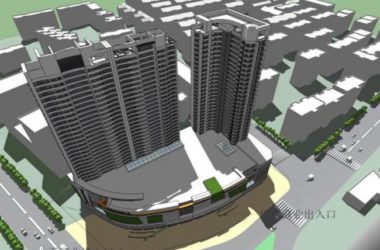 Sketchup综合体模型|超高层商业综合体，住宅，现代风格-BIM建筑网