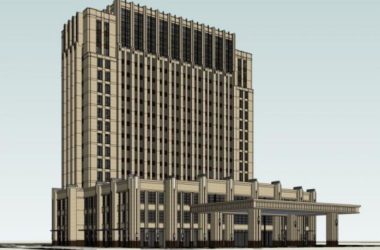 Sketchup商业模型|商业建筑，现代风格-BIM建筑网