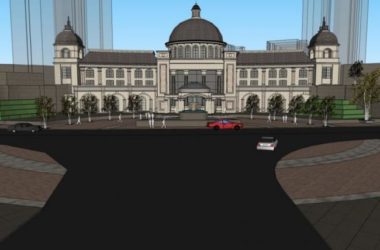 Sketchup商业模型|多层商业会所，古典风格-BIM建筑网