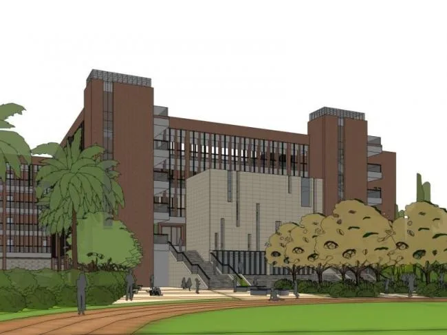 Sketchup学校模型|多层学校，校园教育建筑，现代风格