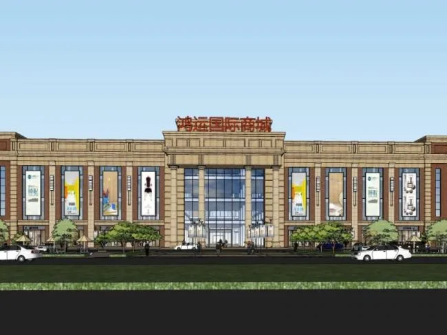 Sketchup商业模型|多层商业广场，现代风格
