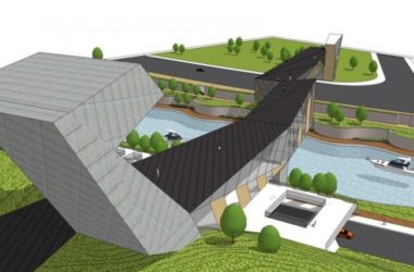 Sketchup景观模型|景观桥，现代风格-BIM建筑网