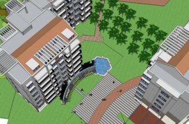 Sketchup景观模型|小区景观，住宅景观，现代风格-BIM建筑网