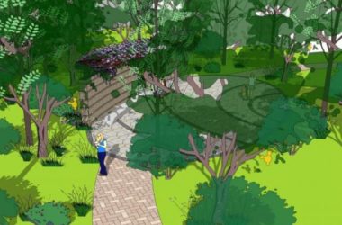 Sketchup景观模型|小区景观，住宅景观，现代风格-BIM建筑网