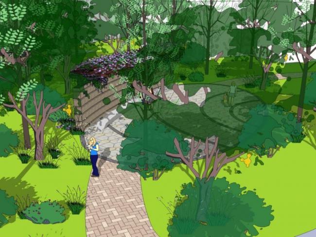 Sketchup景观模型|小区景观，住宅景观，现代风格