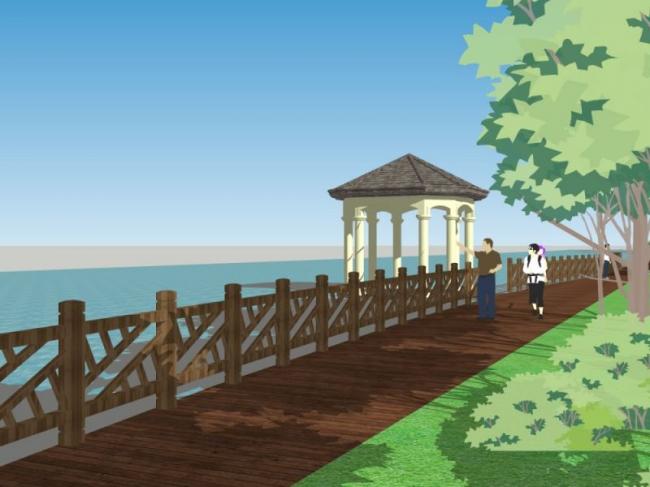 Sketchup景观模型|公园景观，现代风格