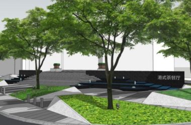 Sketchup景观模型|商业景观，现代风格-BIM建筑网