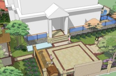 Sketchup景观模型|别墅庭院景观，欧式风格，古典风格-BIM建筑网