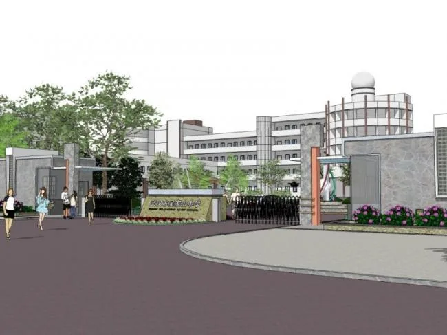 Sketchup景观模型|校园景观，学校景观，现代风格