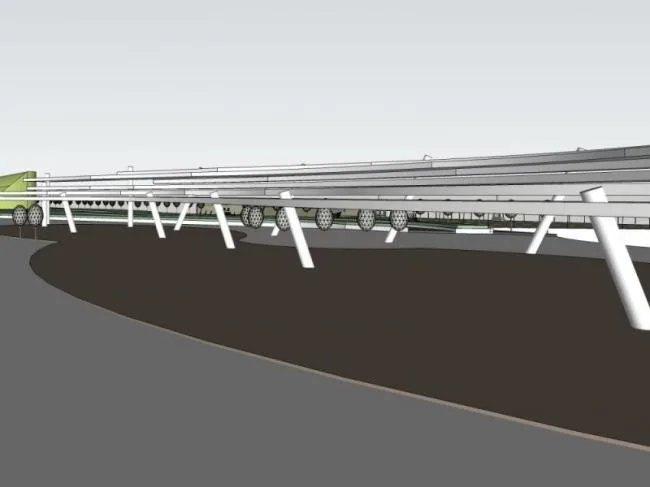 Sketchup景观模型|滨海景观，现代风格