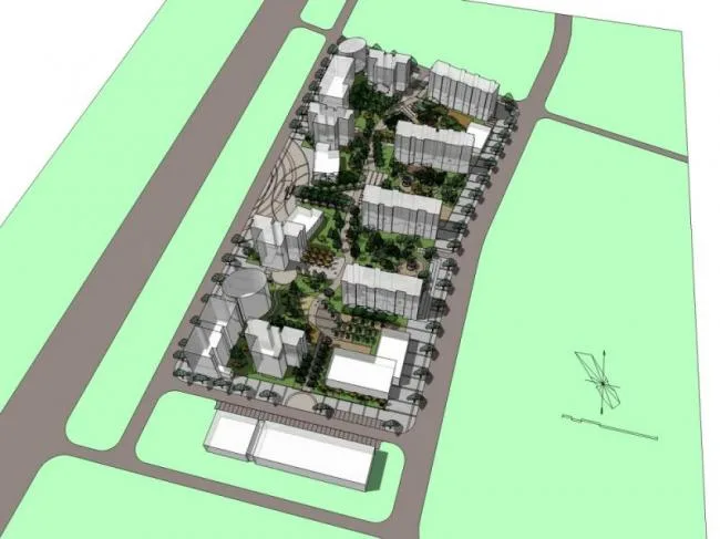 Sketchup景观模型|小区景观，现代风格