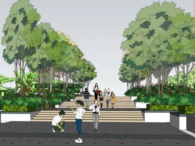 Sketchup景观模型|景观节点，现代风格