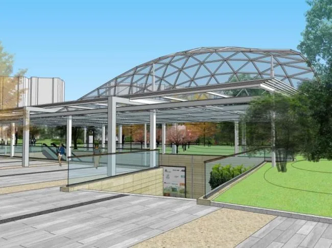 Sketchup景观模型|街道景观，街头景观，现代风格